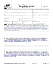 IRS Form 8937 - Q4 2020